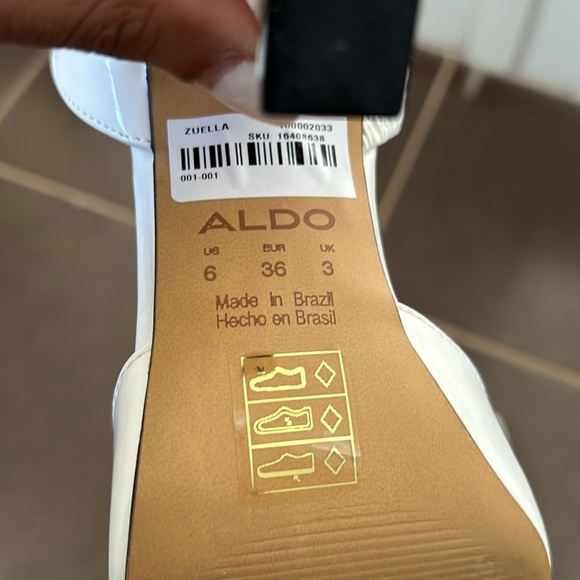 Aldo white heels with sling back - Picture 4 of 4